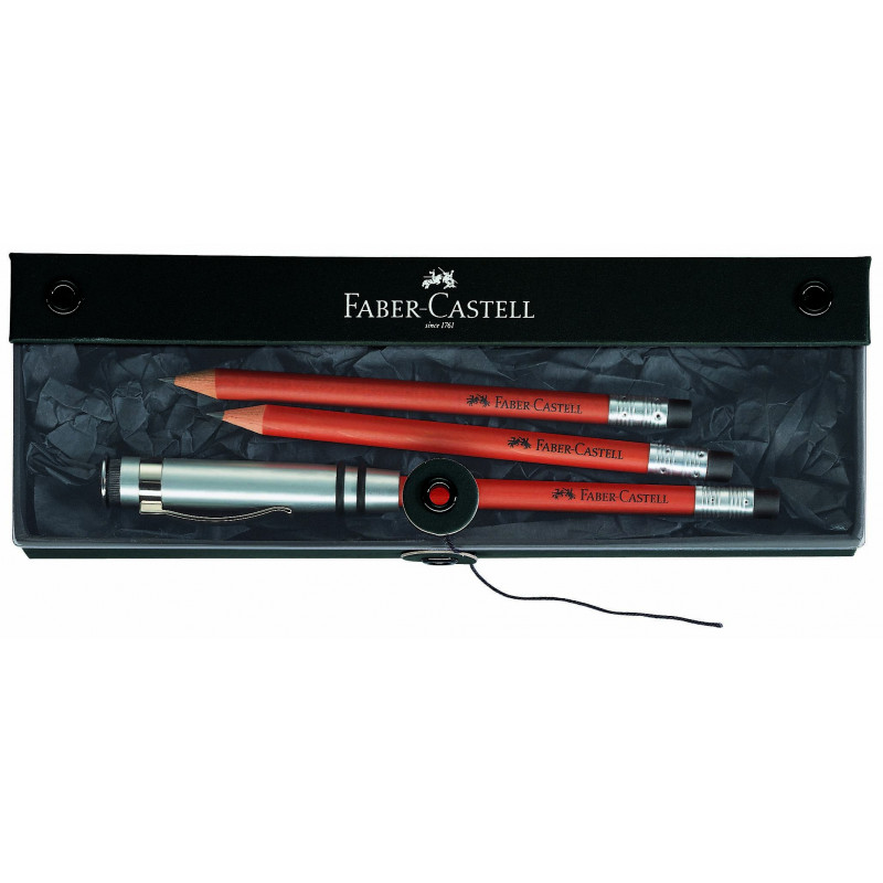 Coffret Crayons graphite Faber Castell® Perfect Havane sur