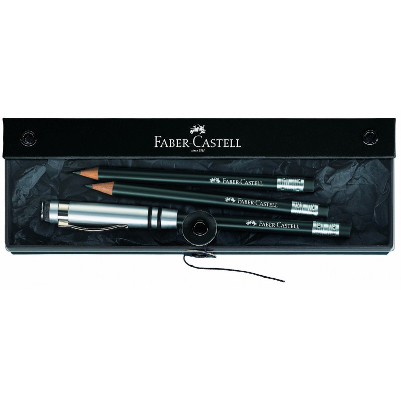 Coffret Crayons graphite FABER CASTELL® "Perfect" Noir