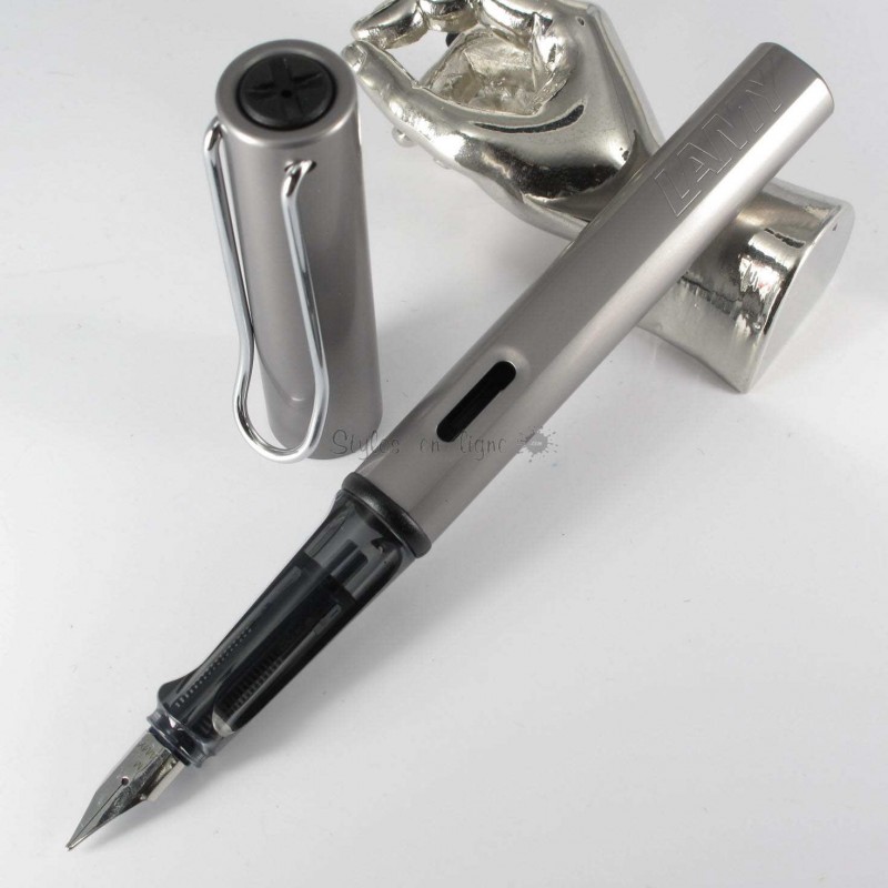 Stylo Plume Fine LAMY AL Star Aluminium Graphite sur Stylosenligne