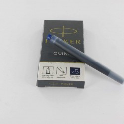 Cartouches Bleues-Noires Longues Boite de 5 Parker® Quink