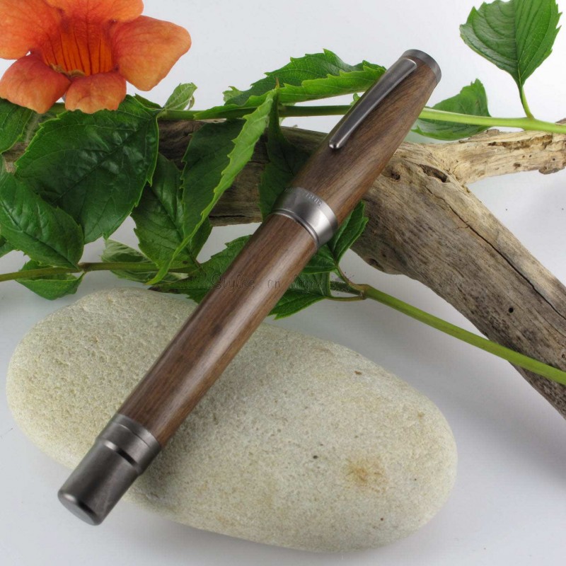 Stylo Roller Oberthur Argan En Bois De Noyer Sur Stylos En Ligne