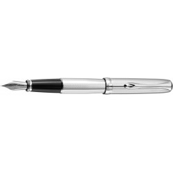 Stylo Plume Diplomat® Excellence A Guilloché Rayure Chrome