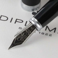 Stylo Plume Diplomat® Excellence A Lapis Noir Mat Chrome