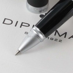 Stylo Roller Diplomat® Excellence A Lapis Noir Mat Chrome
