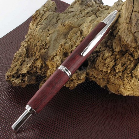 Stylo Plume Pilot® Capless Bois de bouleau Rouge Rhodié, plume moyenne