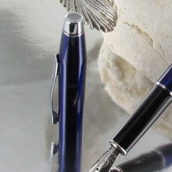 Stylo Plume Moyenne Cross® Classic Laqué Bleue Translucide