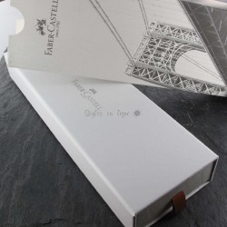Stylo Portemine 1.4 mm Faber Castell® "e-motion" Résine Précieuse Parquet Noir