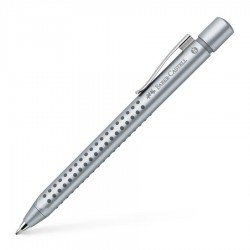 Coffret stylos Plume + Bille Faber Castell® GRIP Argent Mat