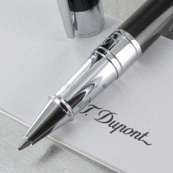 Stylo Roller ST Dupont® D-Initial Noir Brillant