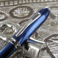 Stylo Bille Cross® "Peerless 125" Bleu Translucide