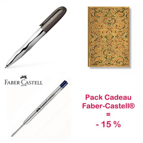 Pack Cadeau Stylo Faber Castell® N'Ice Pen et Carnet Paperblanks®