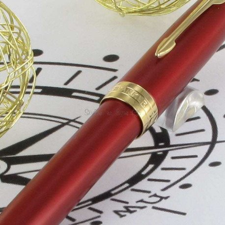 Stylo Parker Sonnet Laque De Chine Rouge - Stylo Plume Et Stylo Bille - Neuf Avec étiquette - Prestige