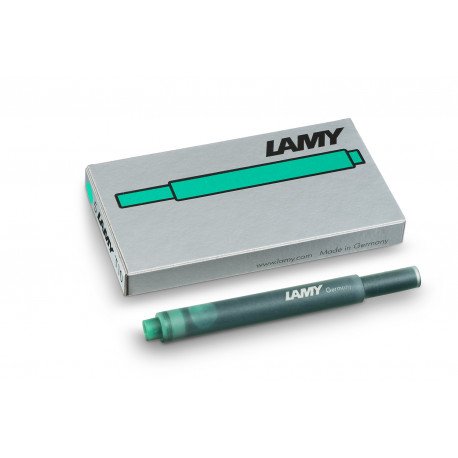 CARTOUCHE D'ENCRE VERTE LAMY (T 10) Boite de 5. CARTOUCHE D'ENCRE VERTE LAMY (T 10) Boite de 5.