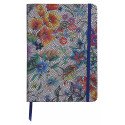 Carnet souple en Cuir Clairefontaine® Céleste Fleurs multicolores