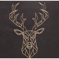 Carnet rigide en Cuir Clairefontaine® Forest Cerf