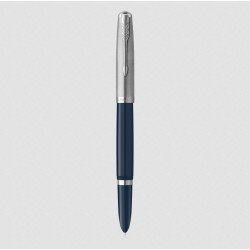 Stylo Plume Fine PARKER® 51 Bleu Turquoise Chromé