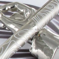 Stylo Roller Oberthur® Himalaya Nickel Blanc