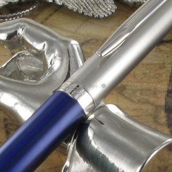 Stylo Roller WATERMAN® Hémisphère Acier Bleu Mat
