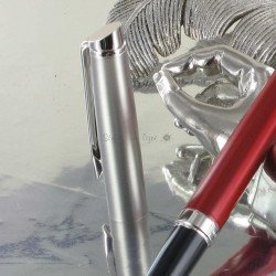Stylo Roller WATERMAN® Hémisphère Acier Rouge Mat