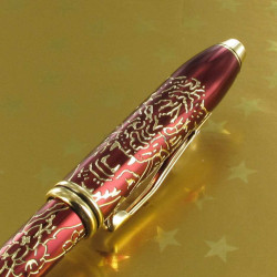 Stylo Roller Cross® Townsend "Année du Tigre" Laqué Rouge & Or 23 cts