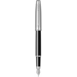 Stylo Plume Moyenne Scrikss® Noir Chrome