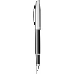 Stylo Plume Moyenne Scrikss® Noir Chrome