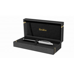 Stylo Plume Moyenne Scrikss® Noir Chrome