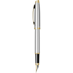 Stylo Plume Moyenne Scrikss® Chrome Or 23 Carats