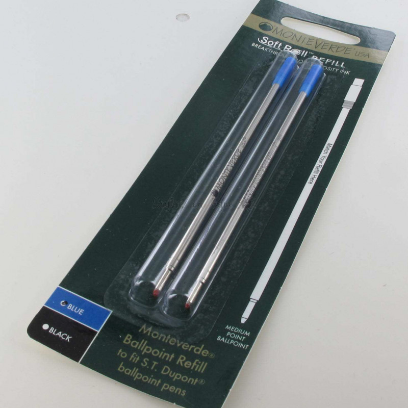 Recharge bille bleu - Lot de 2 - Recharges stylos