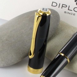 Stylo Plume Diplomat® Excellence A Laqué Noir Doré