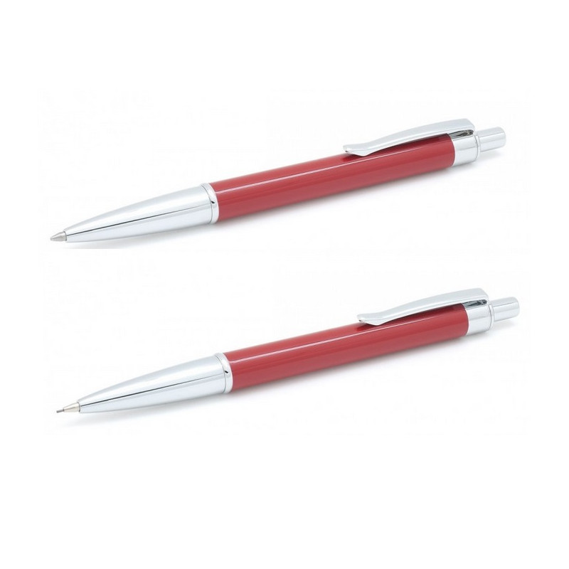 Parure Stylos Bille & Portemine Inoxcrom® Beat Rouge-Bordeaux Parure Stylos Bille & Portemine Inoxcrom® Beat Rouge-Bordeaux