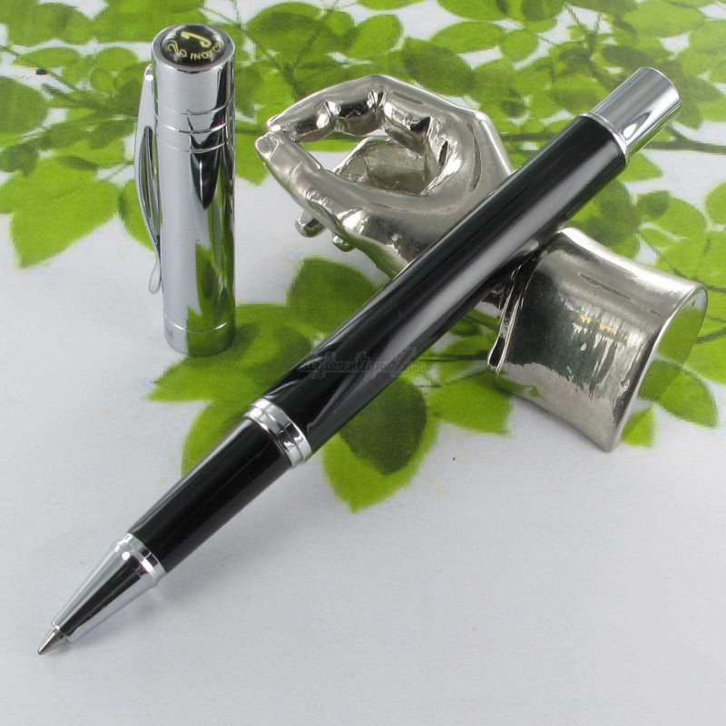 Stylo Roller Inoxcrom® Vista Laqué Noir Brillant Chrome Stylo Roller Inoxcrom® Vista Laqué Noir Brillant Chrome