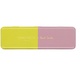 Stylo Bille Caran d'Ache® 849 "PAUL SMITH" Chartreuse Yellow & Rose Pink - Edition limitée