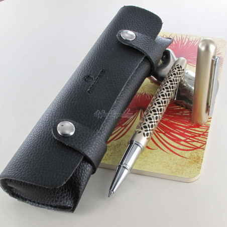 Stylo Roller Oberthur® "Jaïpur" Champagne + Etui offert