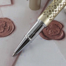 Stylo Bille Oberthur® "Jaïpur" Champagne + Etui