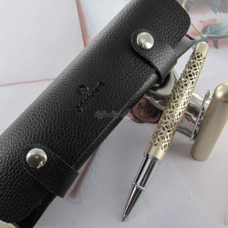 Stylo Bille Oberthur® "Jaïpur" Champagne + Etui