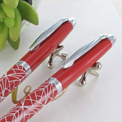 Parure de Stylos Plume & Bille Enzo Varini® "Maggiore" Rouge