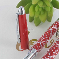 Parure de Stylos Plume & Bille Enzo Varini® "Maggiore" Rouge