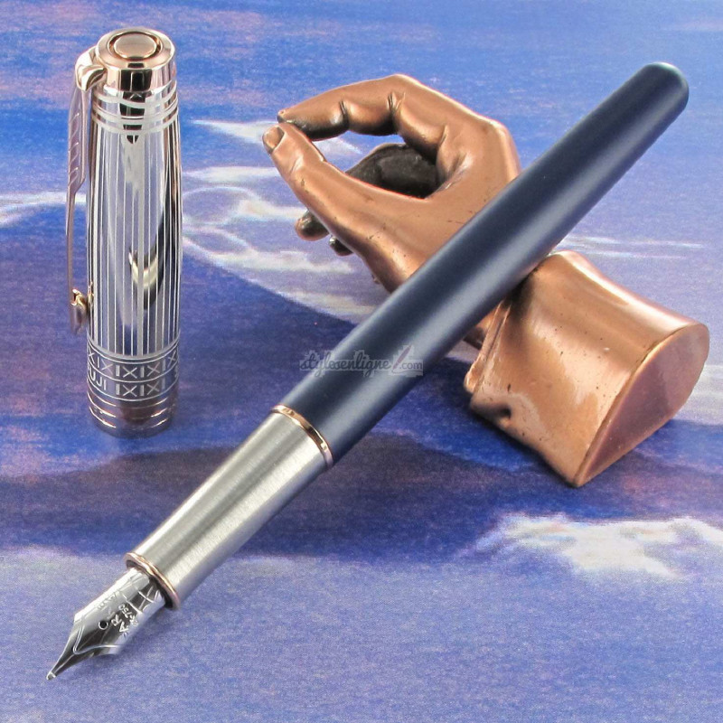 Stylo à plume ligne Art n°4 - le stylo et le bois - Création de