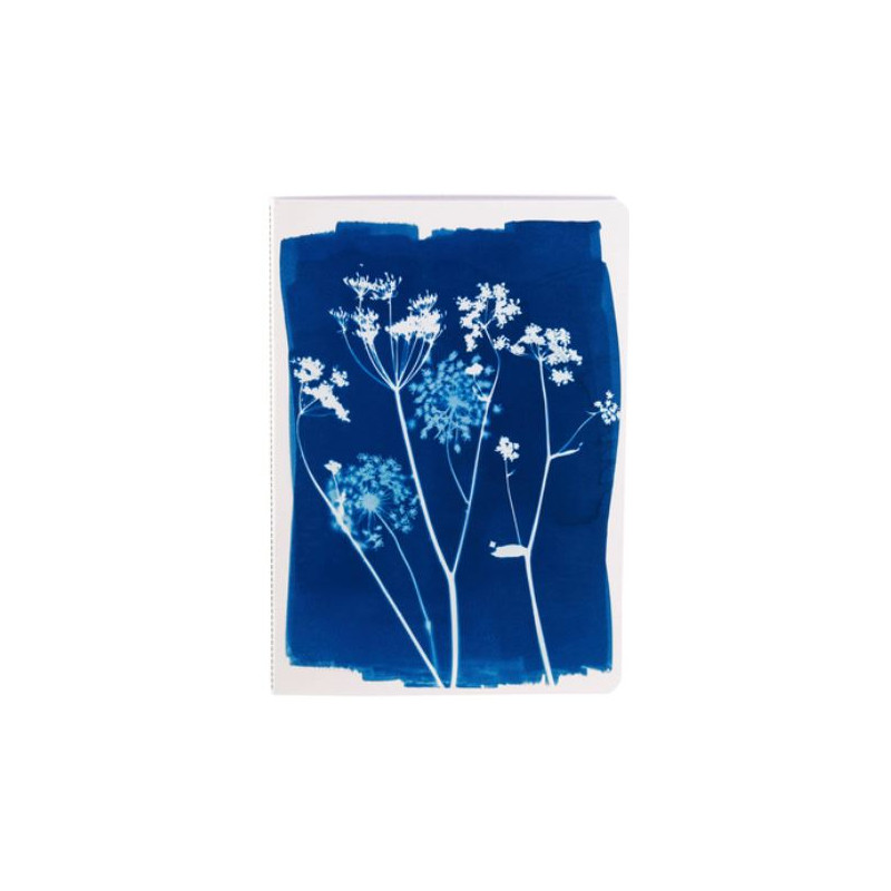 Carnet A5 Clairefontaine® Cyanotype Fleur
