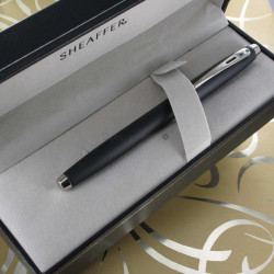 Stylo Plume Fine Sheaffer® "Serie 100" Noir mat & Chromé