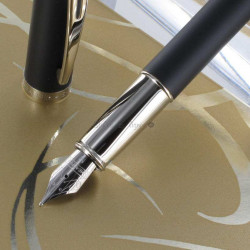 Stylo Plume Fine Sheaffer® "Serie 100" Noir mat & Chromé