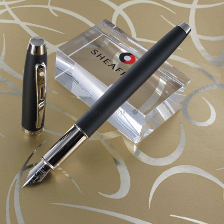 Stylo Plume Fine Sheaffer® "Serie 100" Noir mat & Chromé