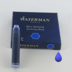 Lot de 5 boîtes de cartouches Bleues Effaçables Courtes Waterman®