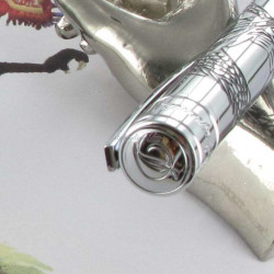 Stylo Bille ST Dupont® D-Initial "Dragon" Argenté