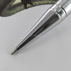 Stylo Bille ST Dupont® D-Initial "Dragon" Argenté