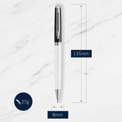 Stylo Bille WATERMAN® Hémisphère Colour Blocking Blanc Noir