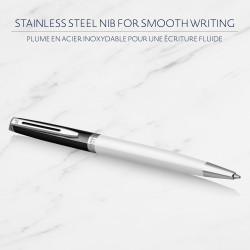 Stylo Bille WATERMAN® Hémisphère Colour Blocking Blanc Noir