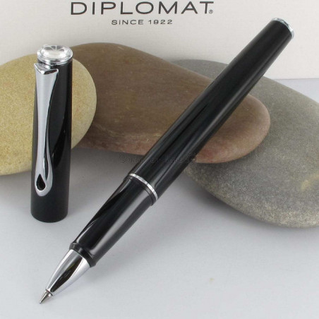 Stylo Roller Diplomat® Esteem Laqué Noir