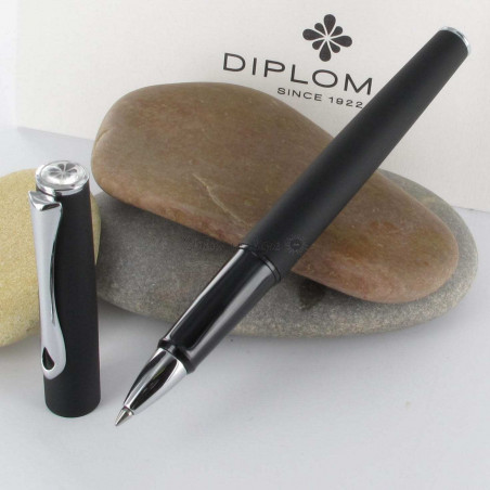 Stylo Roller Diplomat® Esteem Lapis Noir Mat